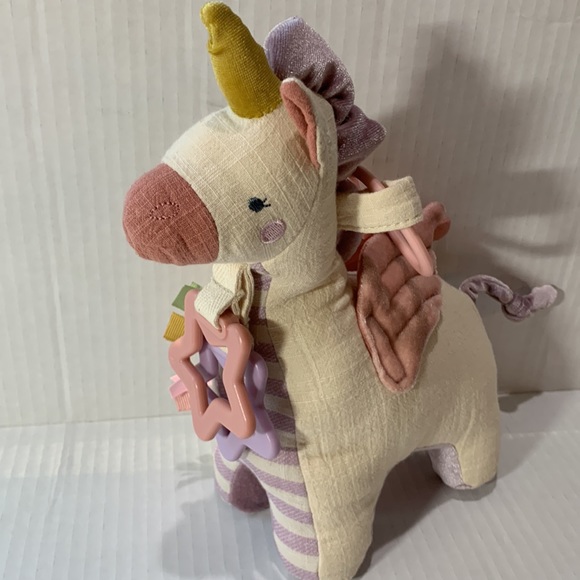 Itzy Ritzy Carseat Hanger teether linen Unicorn - Picture 2 of 3